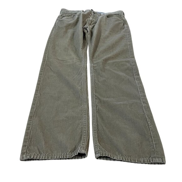 Banana Republic Corduroy Pants Men's Size 33x32 Brown Pima Cotton - Picture 1 of 6